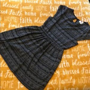 One Clothing Patterned Black & Grey Dress